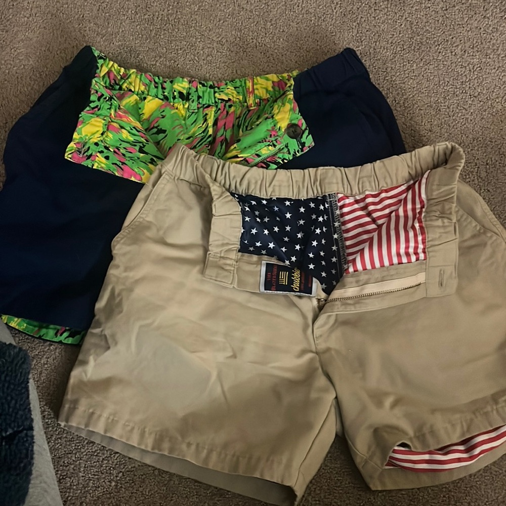 Set of three chubbies pants two pants and one bathing suit